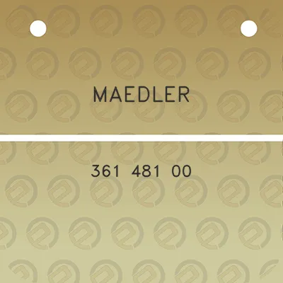 maedler-361-481-00