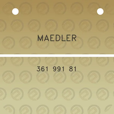 maedler-361-991-81