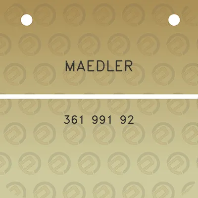 maedler-361-991-92