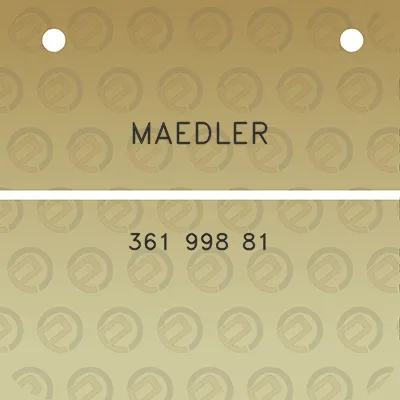 maedler-361-998-81