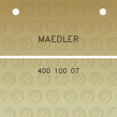 maedler-400-100-07