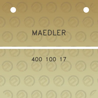 maedler-400-100-17