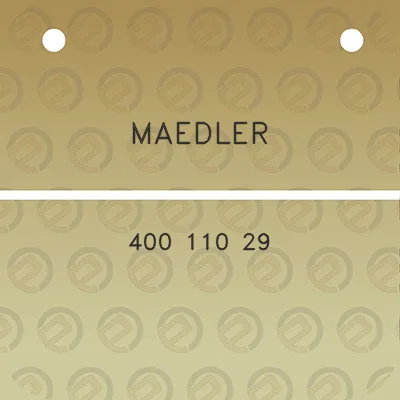 maedler-400-110-29