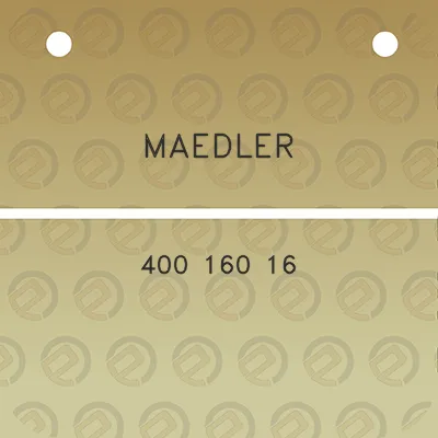 maedler-400-160-16