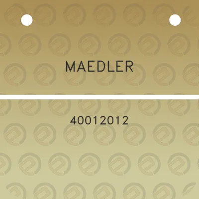 maedler-40012012