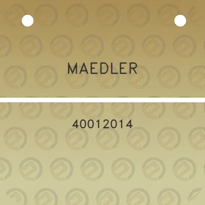 maedler-40012014