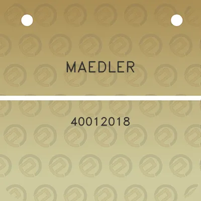 maedler-40012018