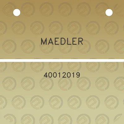 maedler-40012019