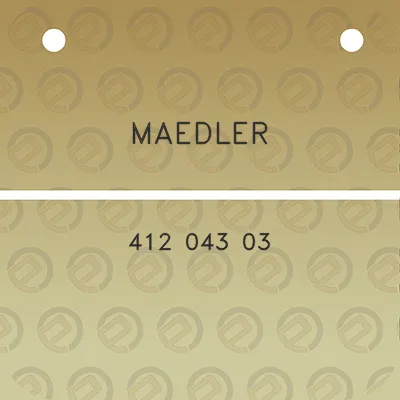 maedler-412-043-03