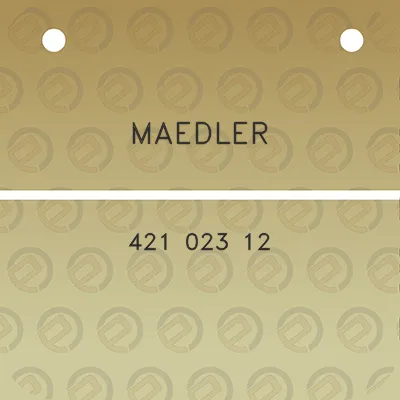 maedler-421-023-12