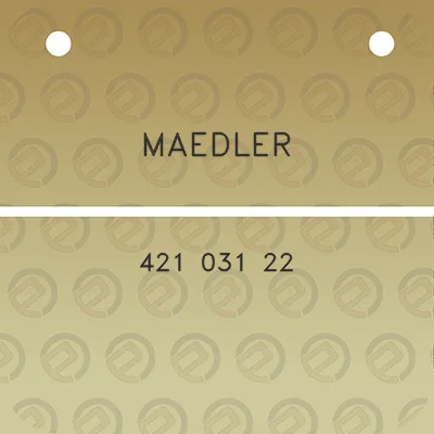 maedler-421-031-22