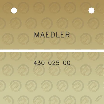 maedler-430-025-00