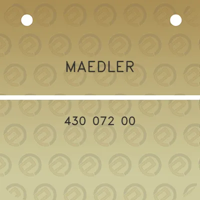 maedler-430-072-00