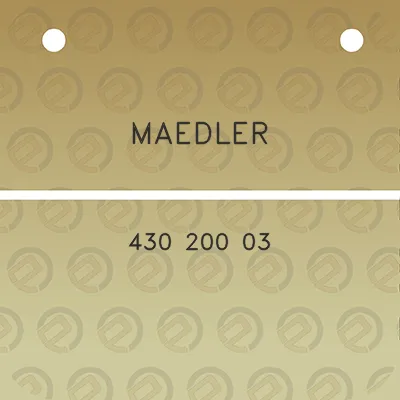 maedler-430-200-03