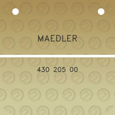 maedler-430-205-00