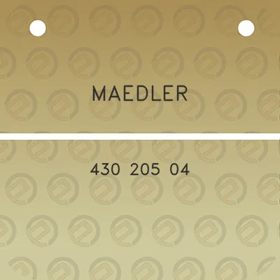 maedler-430-205-04