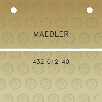 maedler-432-012-40