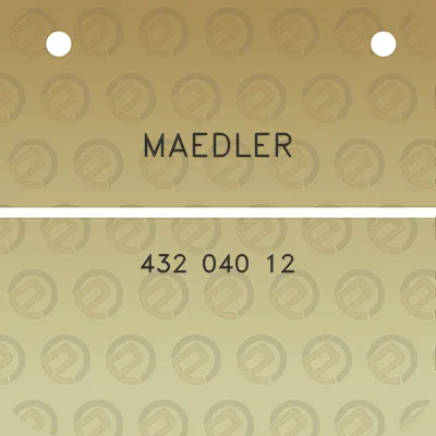 maedler-432-040-12