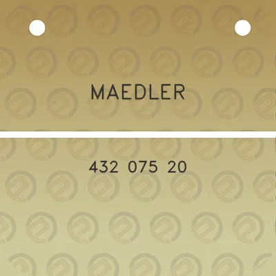 maedler-432-075-20