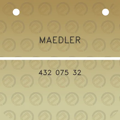 maedler-432-075-32