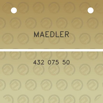 maedler-432-075-50