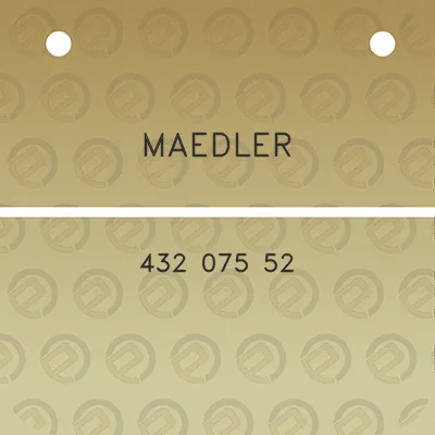 maedler-432-075-52