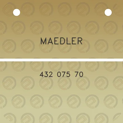 maedler-432-075-70