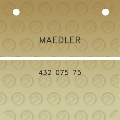 maedler-432-075-75