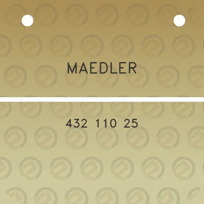 maedler-432-110-25