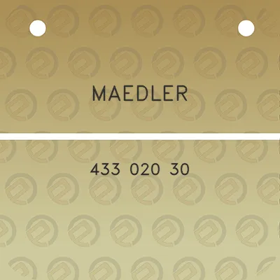 maedler-433-020-30