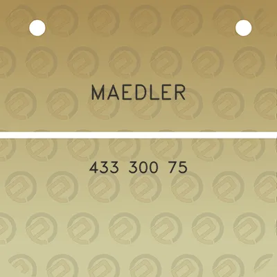 maedler-433-300-75