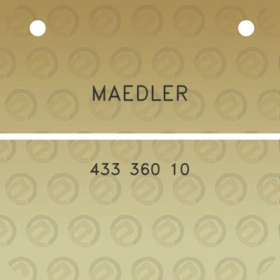 maedler-433-360-10