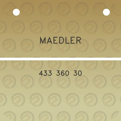 maedler-433-360-30