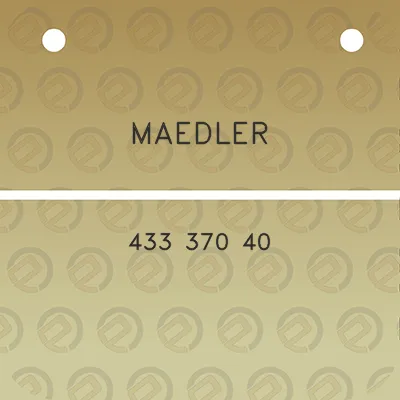 maedler-433-370-40