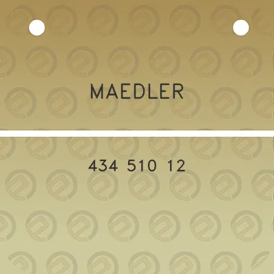 maedler-434-510-12