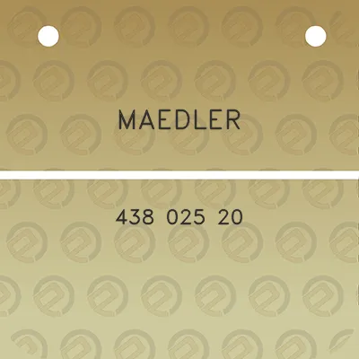 maedler-438-025-20