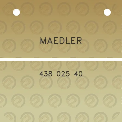 maedler-438-025-40