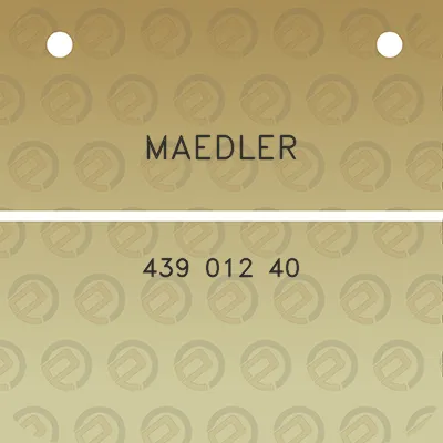 maedler-439-012-40