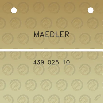 maedler-439-025-10