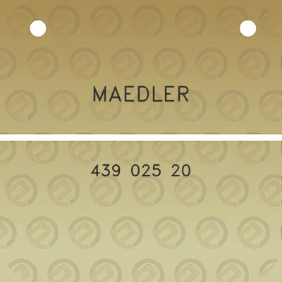 maedler-439-025-20