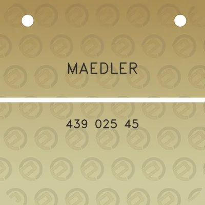 maedler-439-025-45