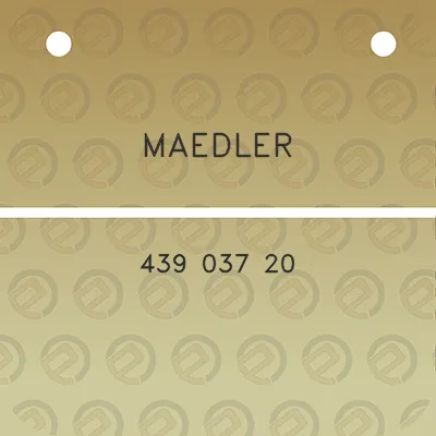 maedler-439-037-20