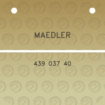 maedler-439-037-40