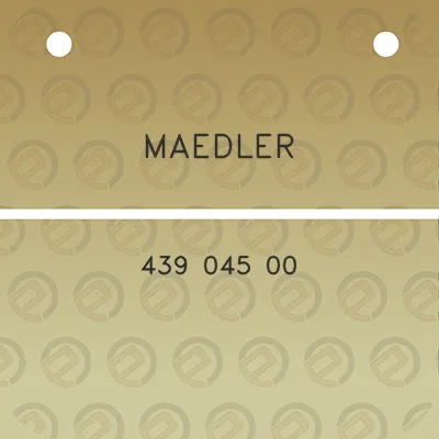 maedler-439-045-00