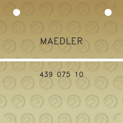 maedler-439-075-10