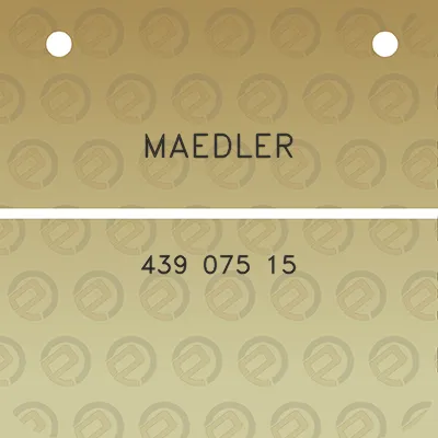 maedler-439-075-15