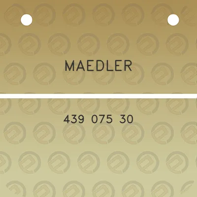 maedler-439-075-30