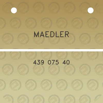 maedler-439-075-40