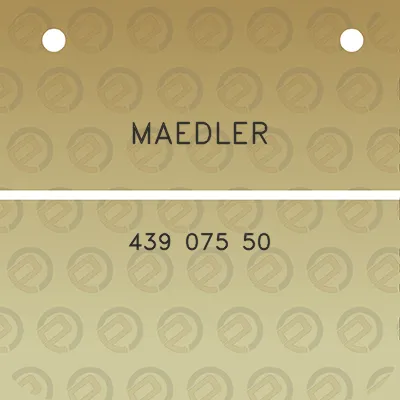 maedler-439-075-50