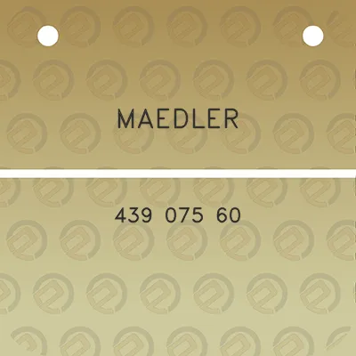 maedler-439-075-60